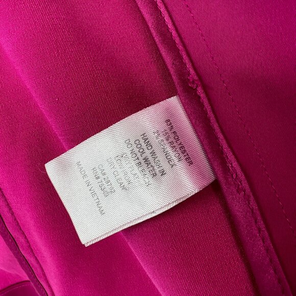 Rachel Zoe Pink Satin Open Front Blazer Women's Medium - Picture 5 of 6